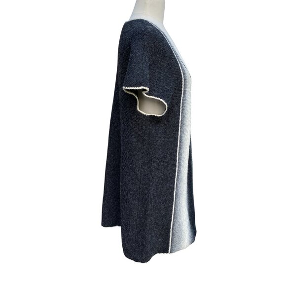 Baltic Inspirations Gradient Knit Tunic Dress Gray Wool Scandi Art Lagenlook-XL - Picture 9 of 14